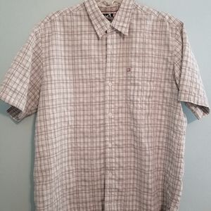 Quicksilver short-sleeve plaid shirt